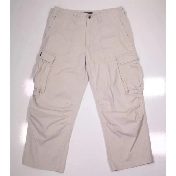 Polo Jeans Ralph Lauren Vintage Oversized Cotton Cargo Military Pants 32x25 - Picture 2 of 9